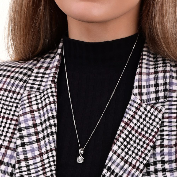 Цепь из серебра 925, плетение «Панцирь одинарный»