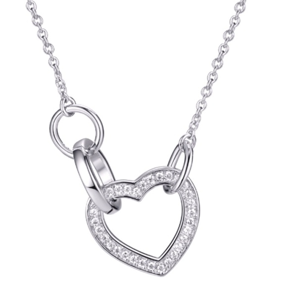 Колье из серебра с фианитами