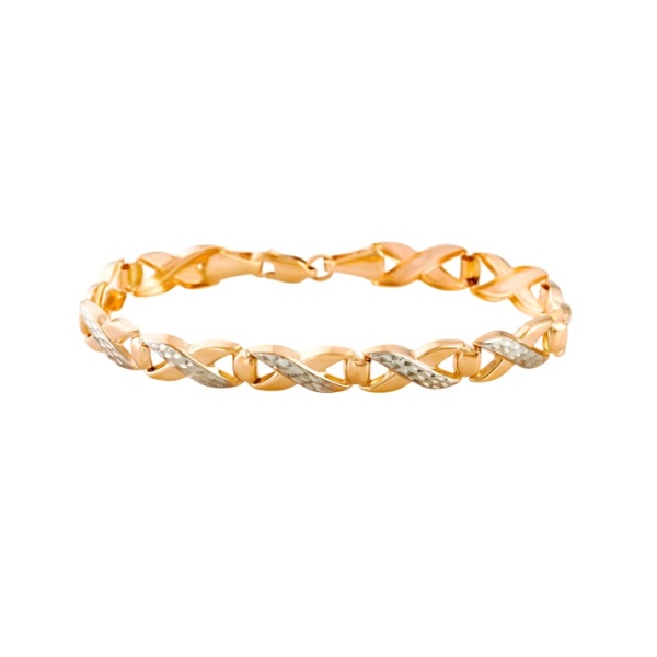 Браслет из комбинированного золота