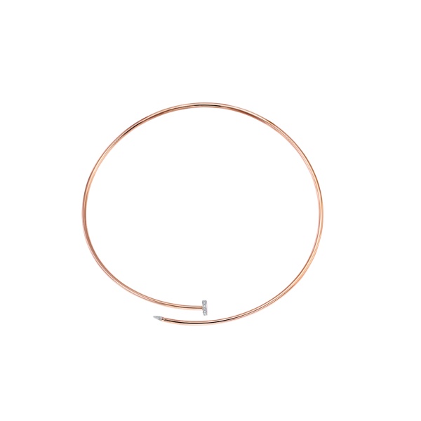 Колье из красного золота с фианитами