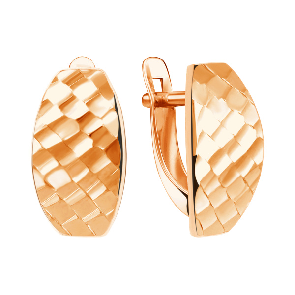 Серьги из красного золота