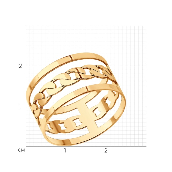 Кольцо из красного золота