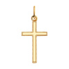 Декоративный крестик из красного золота