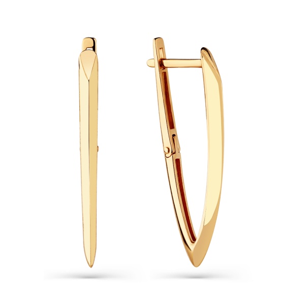 Серьги из красного золота 585 пробы