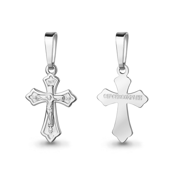 Крестик православный из серебра