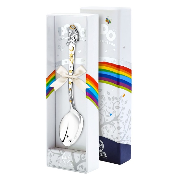 Ложка детская из серебра «Ангел»