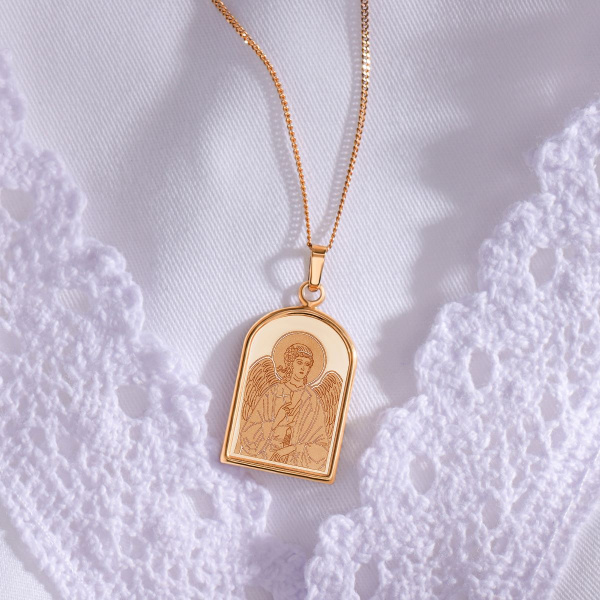 Иконка из красного золота «Ангел Хранитель»