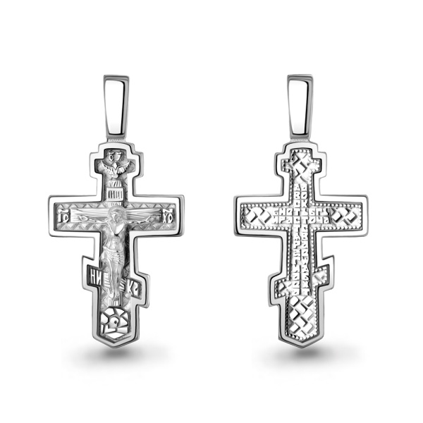 Крестик православный из серебра