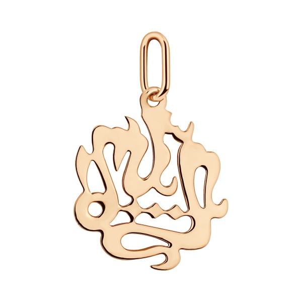 Подвеска из красного золота