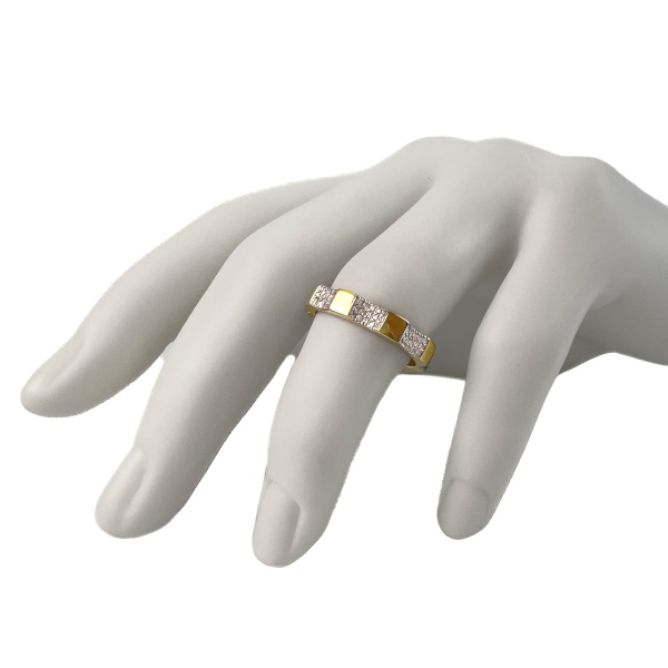 Кольцо из желтого золота с фианитами