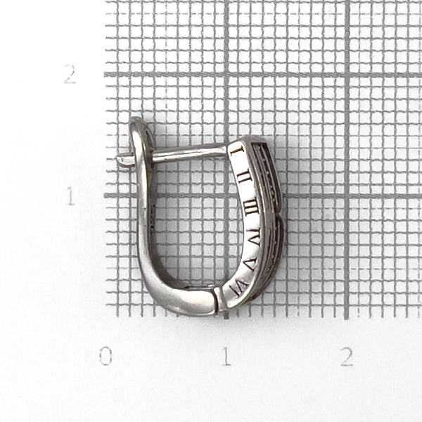 Серьги из серебра с цирконом