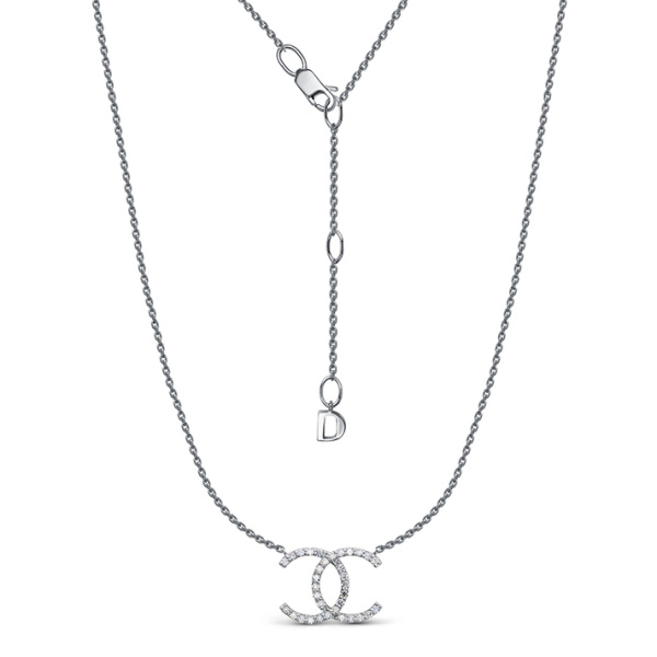 Колье из белого золота с бриллиантами