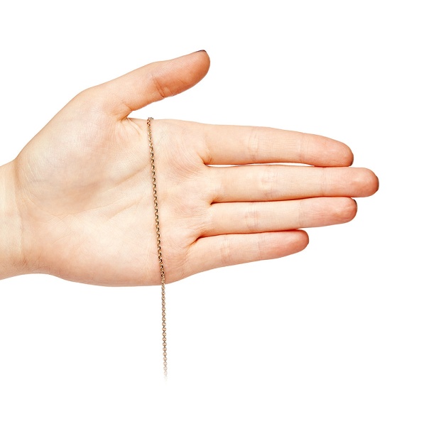 Цепь из красного золота 585, плетение "Якорь"