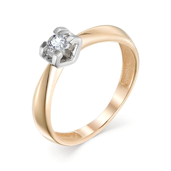 Кольцо из золота с бриллиантом