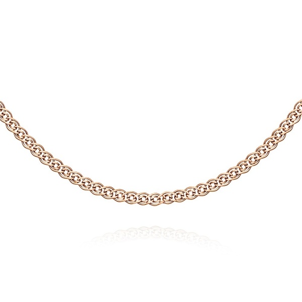 Цепь из красного золота 585, плетение «Нонна»