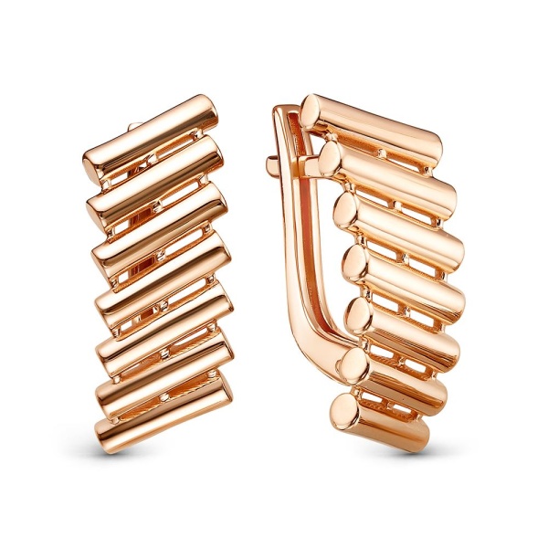 Серьги из красного золота