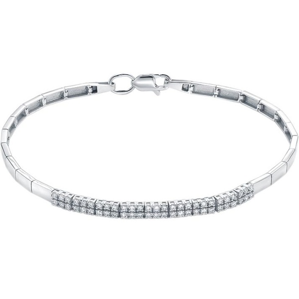 Браслет из белого золота с бриллиантами