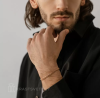Браслет из красного золота, плетение «Гарибальди»