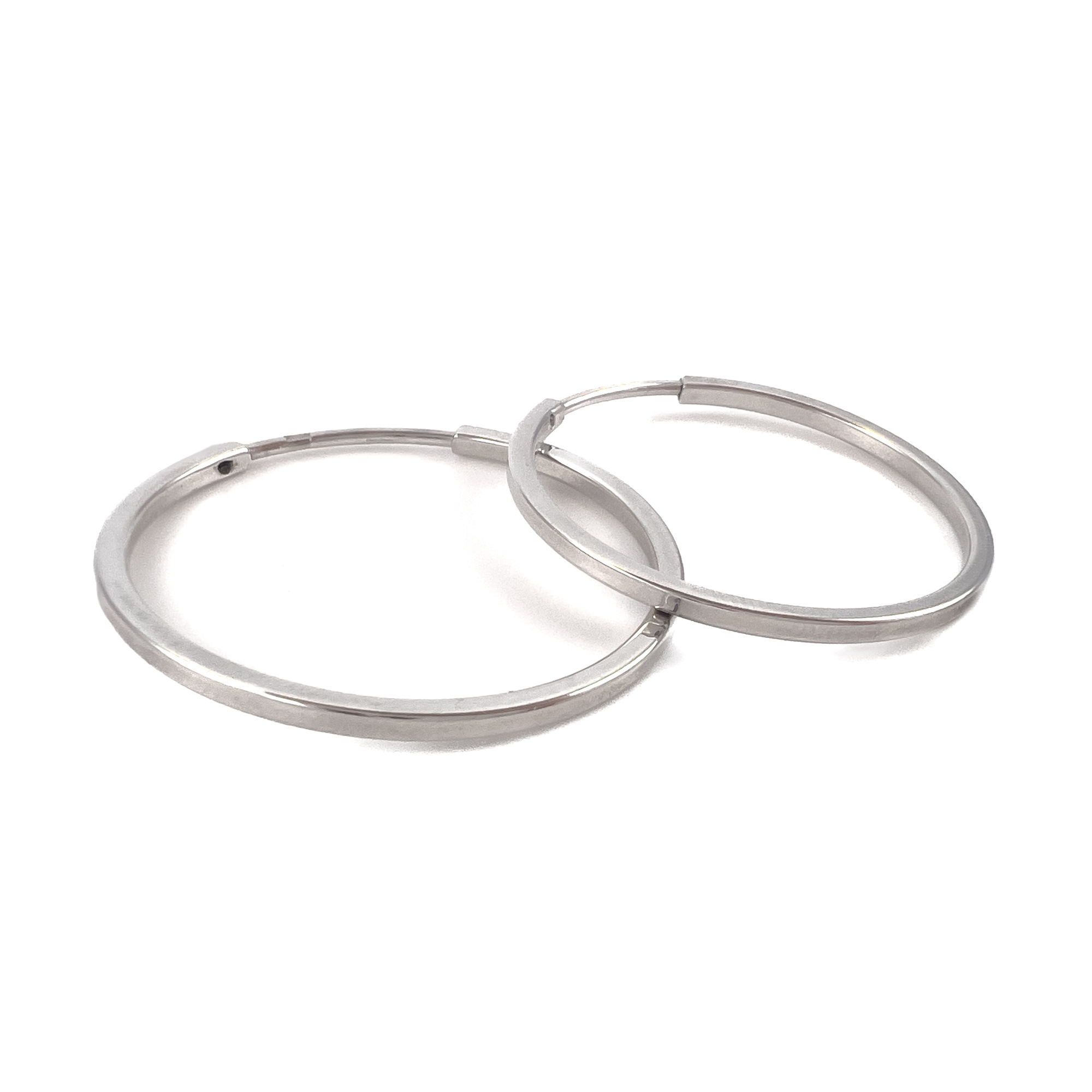 Серьги конго из серебра