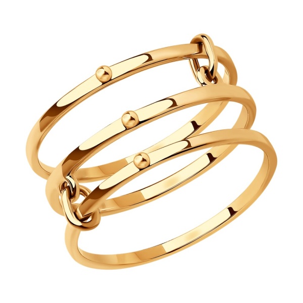 Кольцо из красного золота