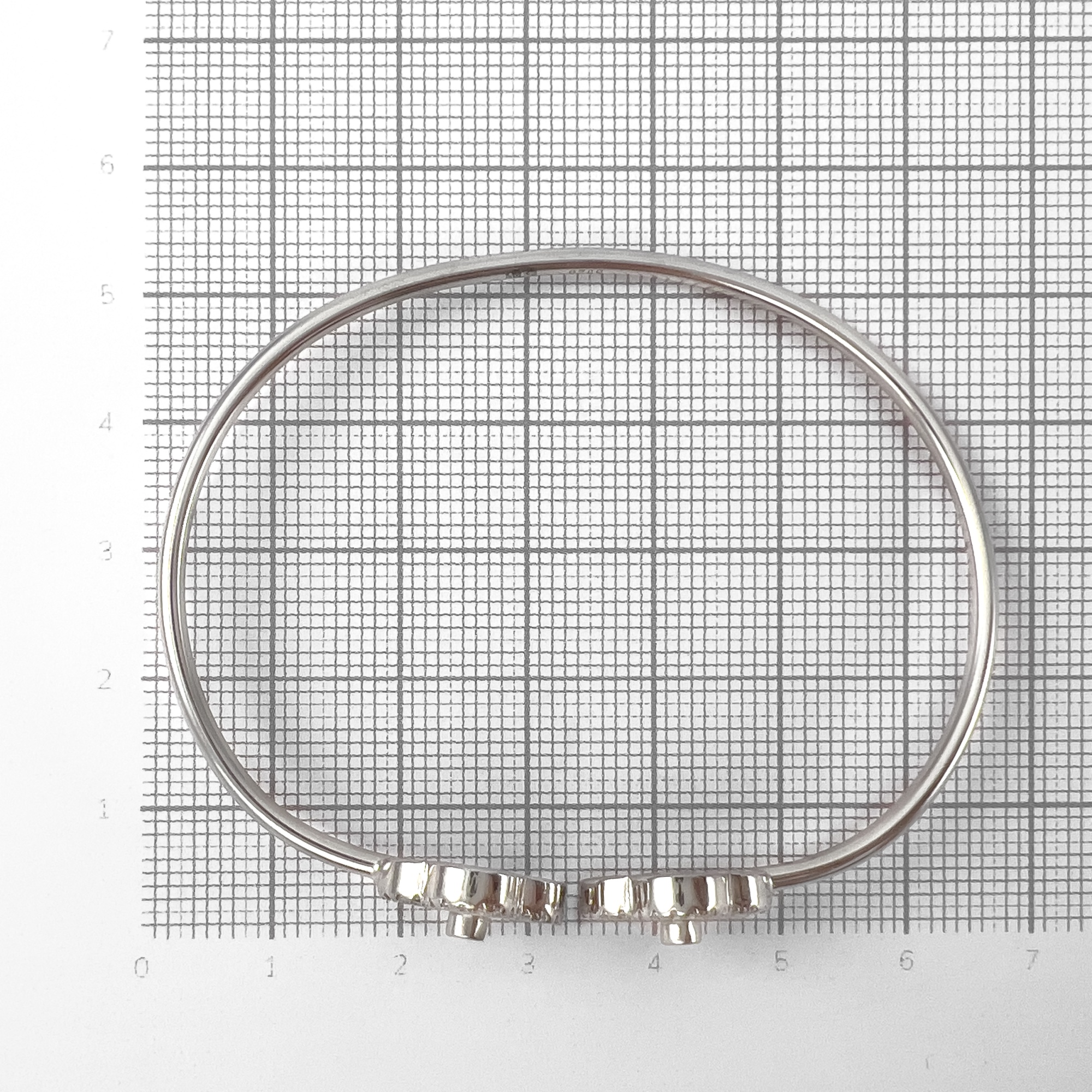 Браслет из серебра с цирконом и перламутром