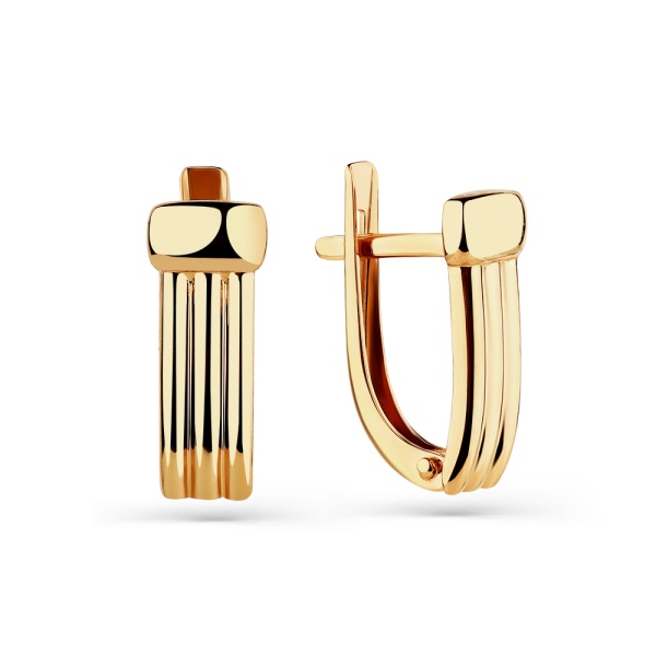 Серьги из красного золота