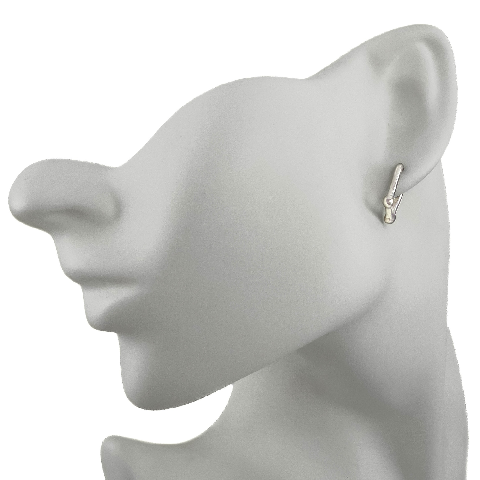 Серьги конго из серебра