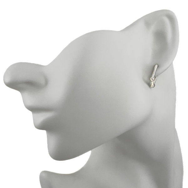 Серьги конго из серебра