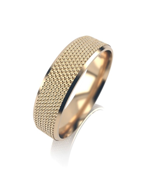 Обручальное кольцо из красного золота