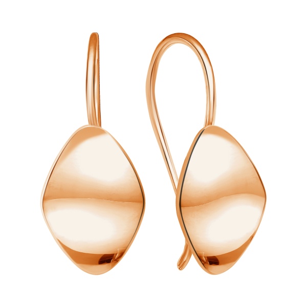 Серьги из красного золота