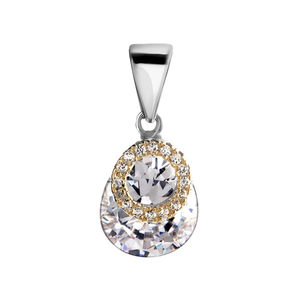 Подвеска из серебра с кубическим цирконием