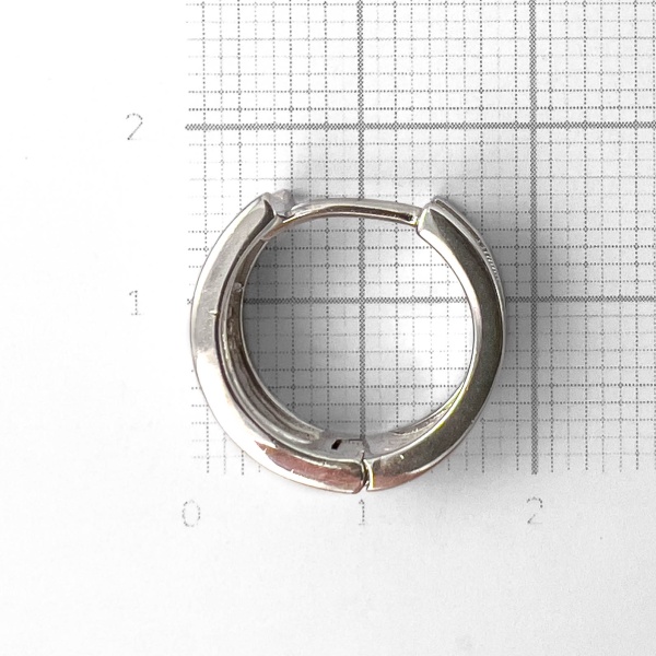 Серьги конго из серебра