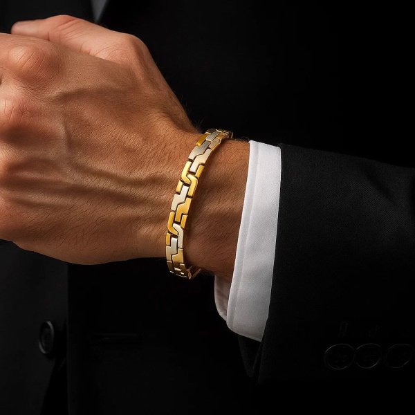 Браслет из комбинированного золота