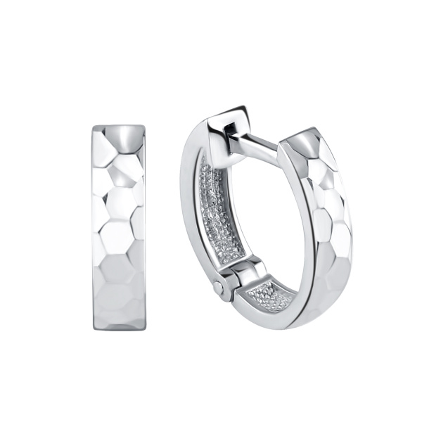 Серьги конго из серебра