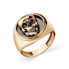 Печатка из красного золота «Череп»