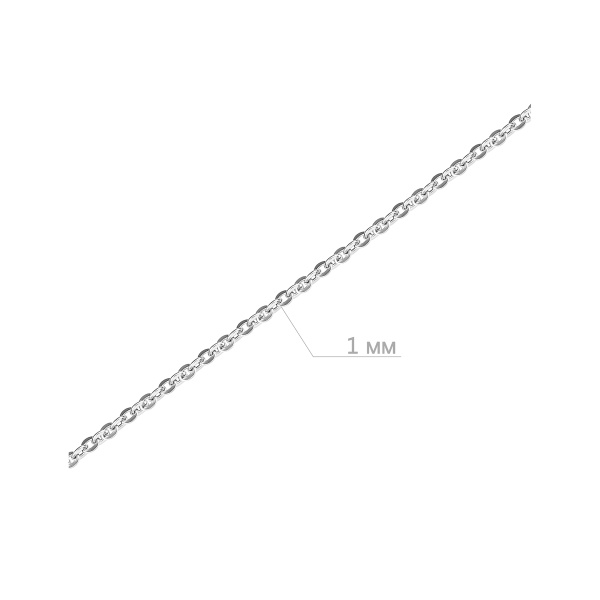 Цепь из серебра 925 «Якорь круглый»