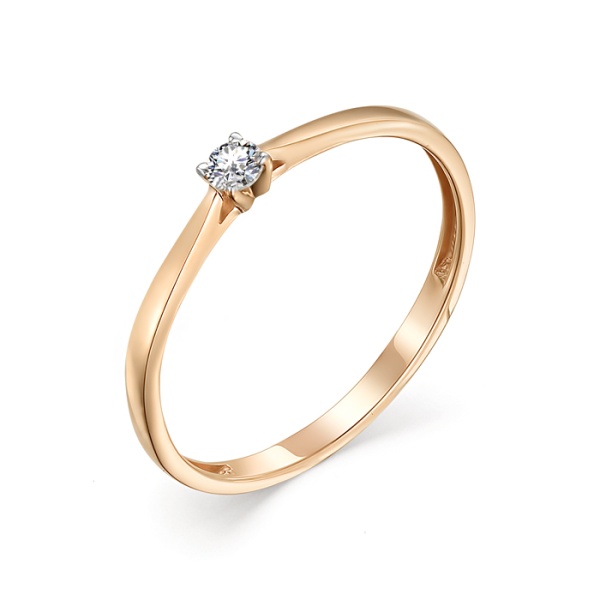 Кольцо из золота с бриллиантом