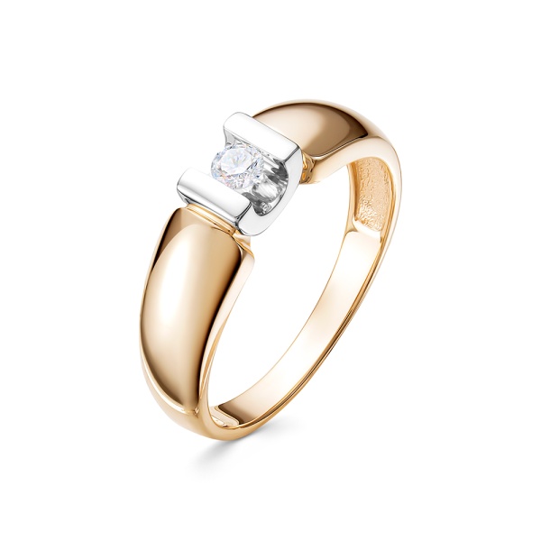 Кольцо из золота с бриллиантом