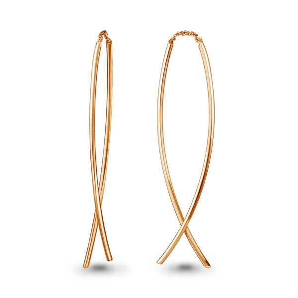 Серьги из красного золота