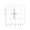 Крестик православный из белого золота с бриллиантами