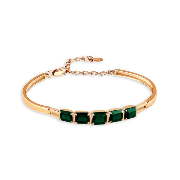 Браслет из красного золота с турмалином