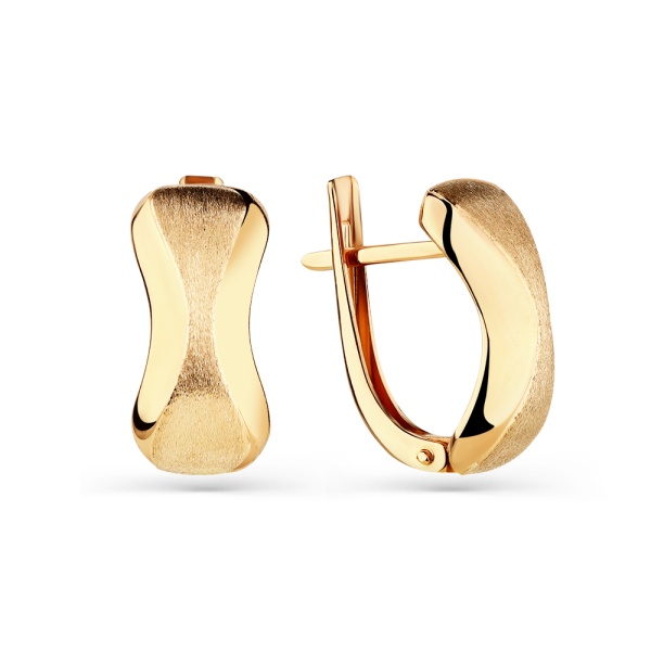 Серьги из красного золота 585 пробы
