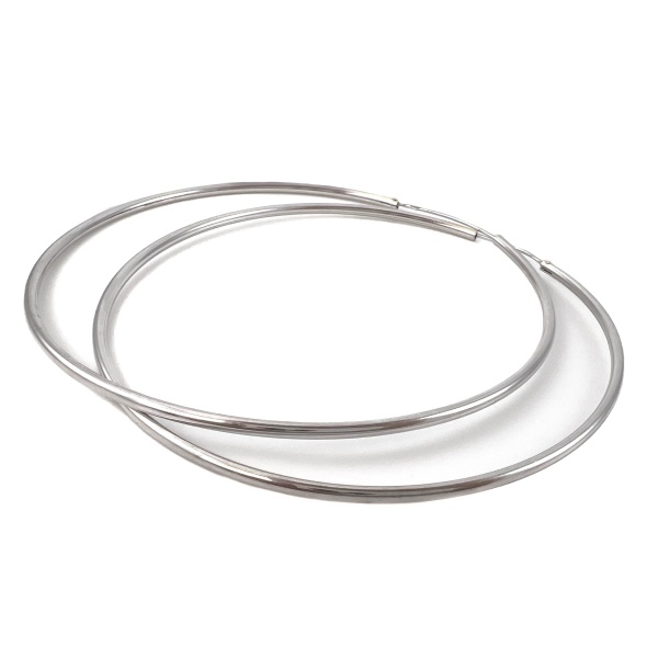 Серьги конго из серебра