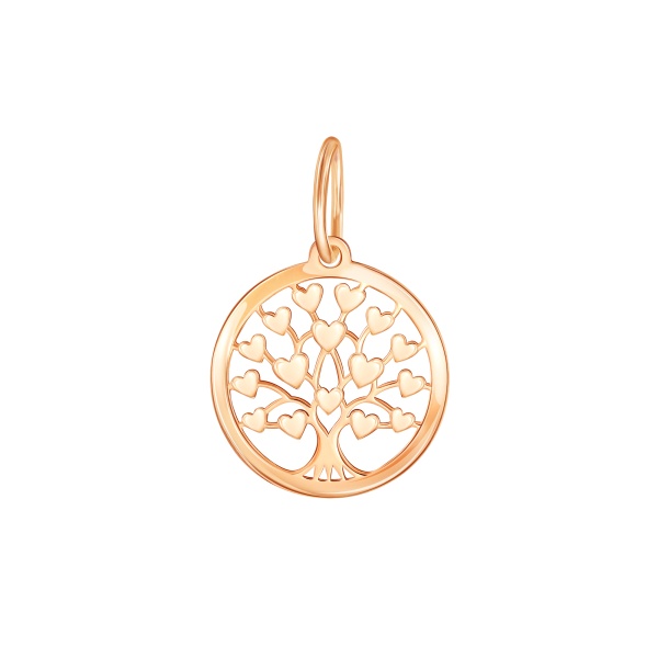 Подвеска из красного золота