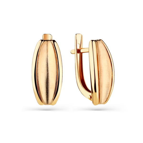 Серьги из красного золота