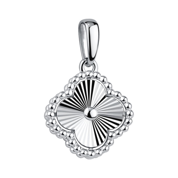 Подвеска «Клевер» из серебра
