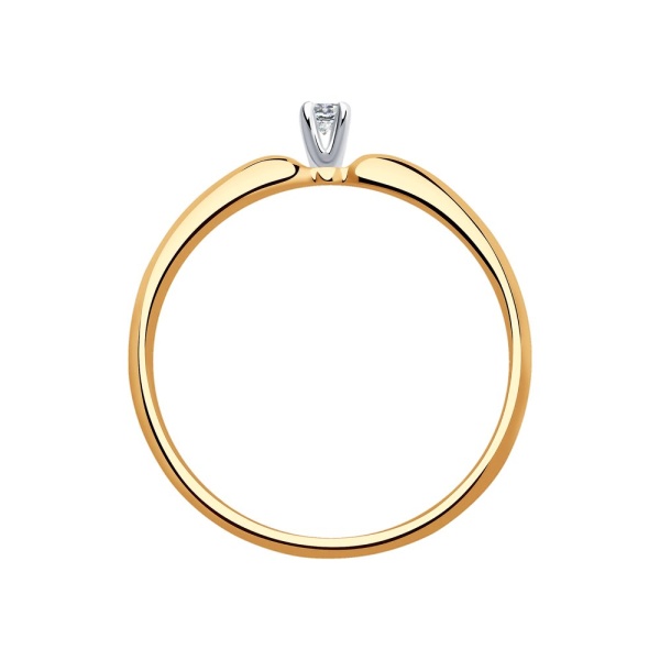 Кольцо из золота с бриллиантом