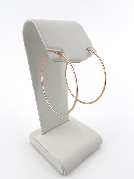 Серьги конго из красного золота