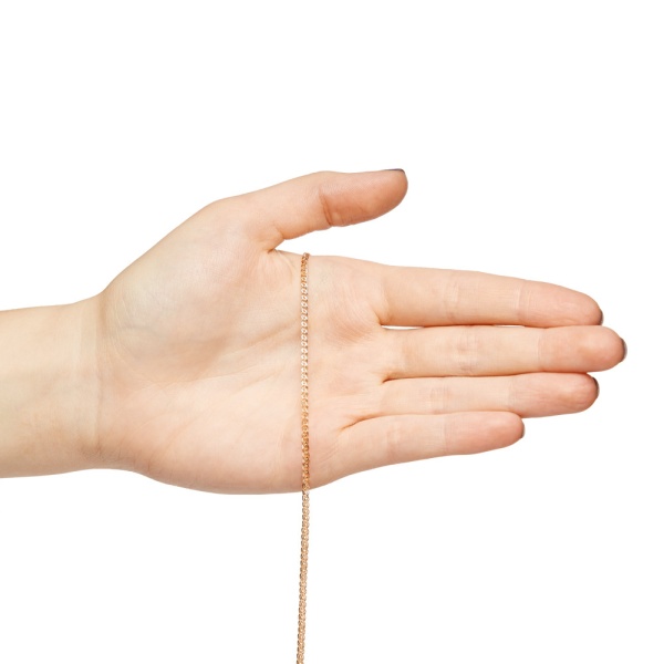 Цепь из красного золота 585, плетение «Нонна»