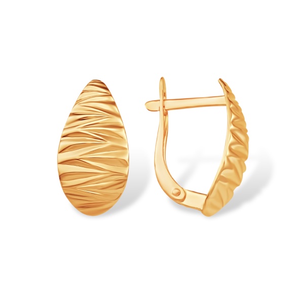 Серьги из красного золота